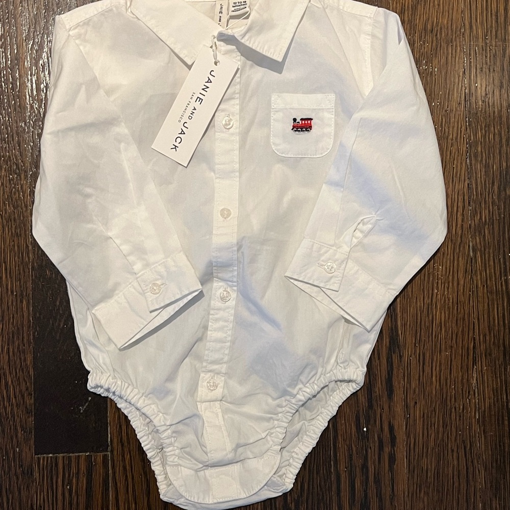 White Baby Bodysuit by Janie and Jack